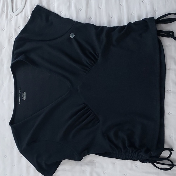 American Eagle Black Top Nwt Sz XXL - Picture 2 of 6